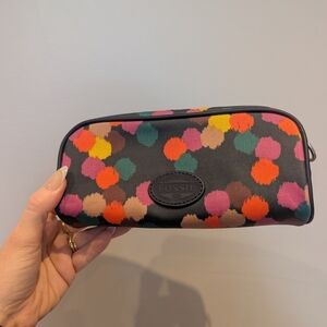 Fossil Women's Multicolor Cosmetic Bag Small Eye Glass Case